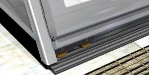 Aluroof system rolek jezdnych zadaszenia basenu